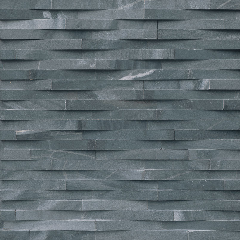 Cosmic Black 3d Wave Stacked Stone