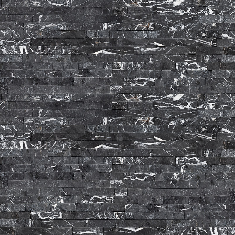 Marquina Nero Stacked Stone
