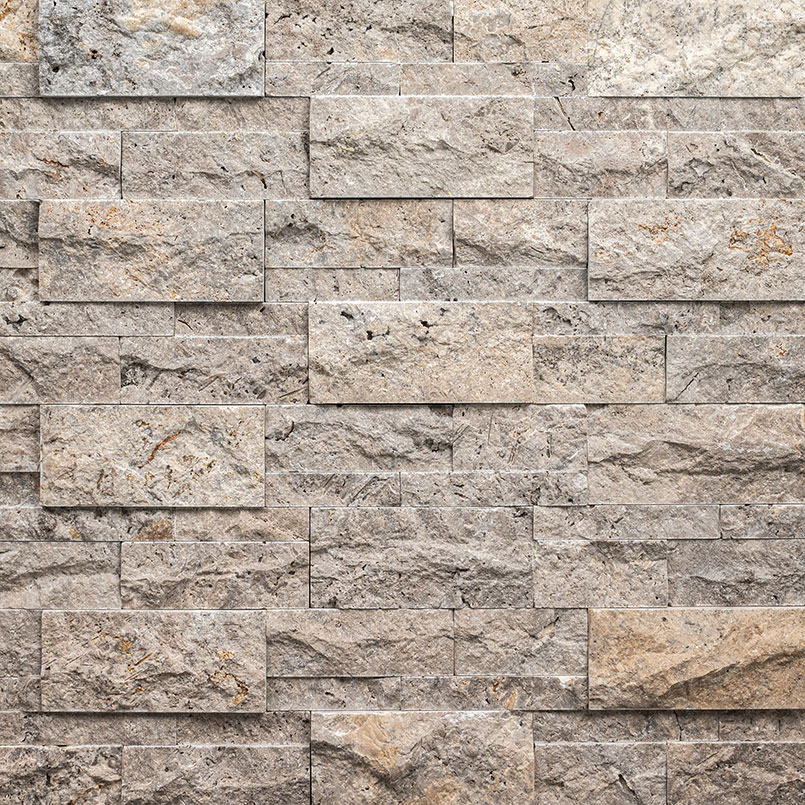 Silver Travertine XL Stacked Stone thumbnail 4