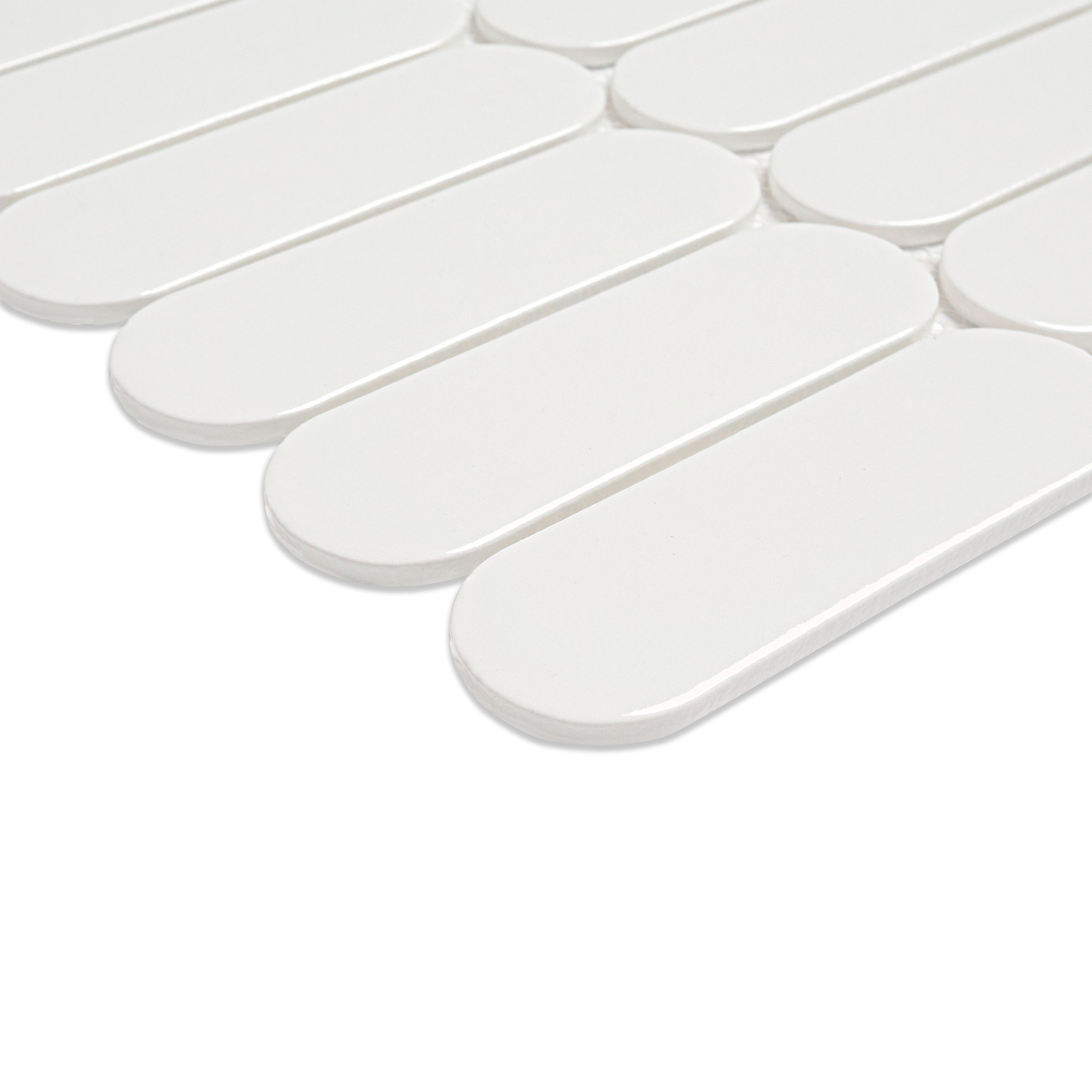 Bianco Glossy Ellipse Tile thumbnail 4