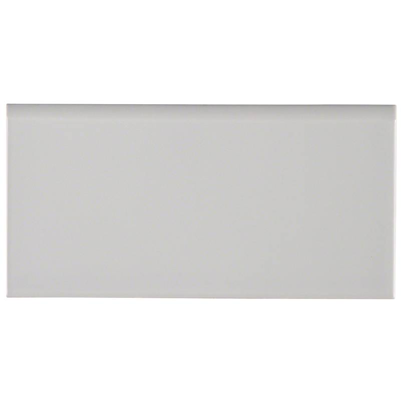 Gray Glossy Bullnose Tile 3x6