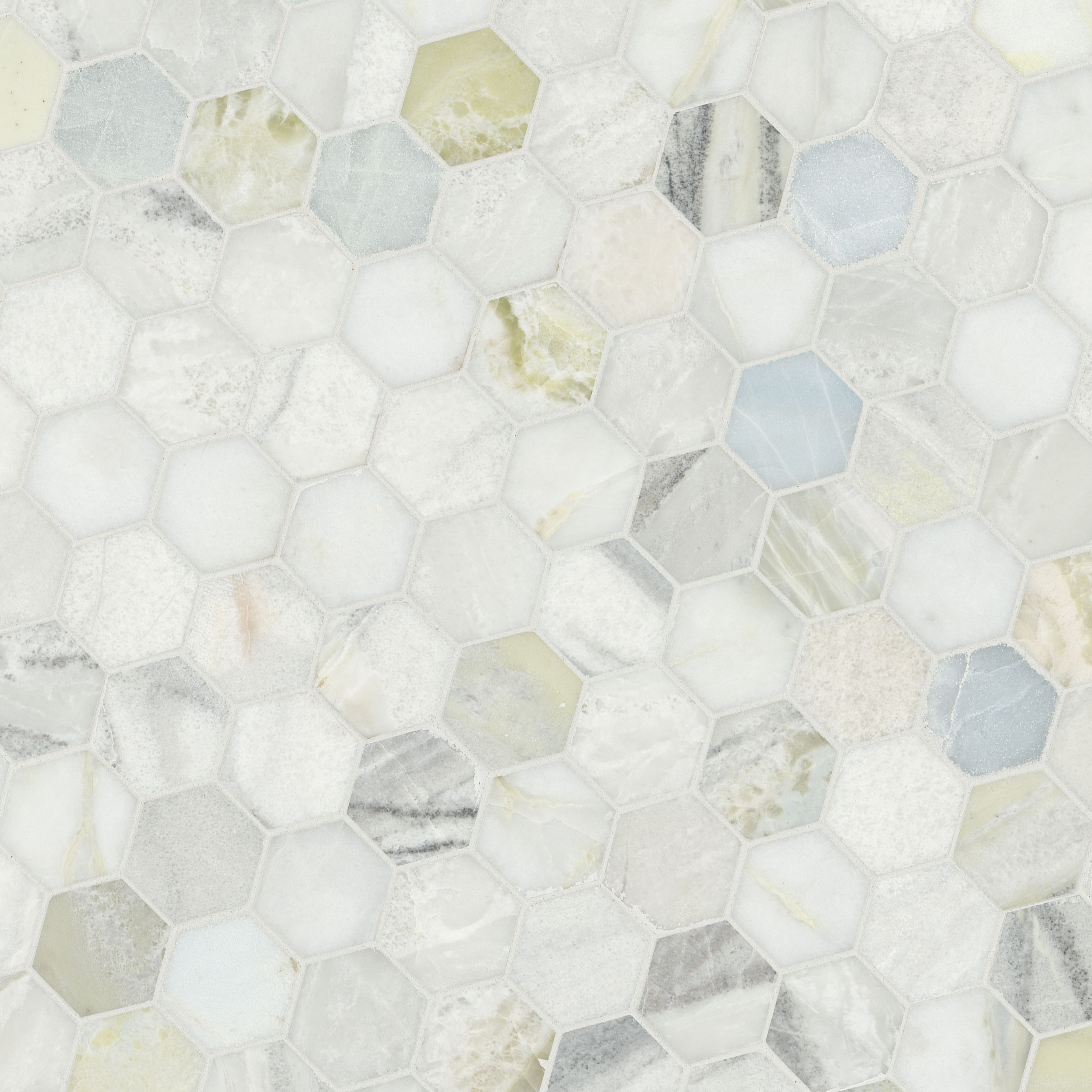 Cloudland 2" Hexagon Polished Tile thumbnail 3