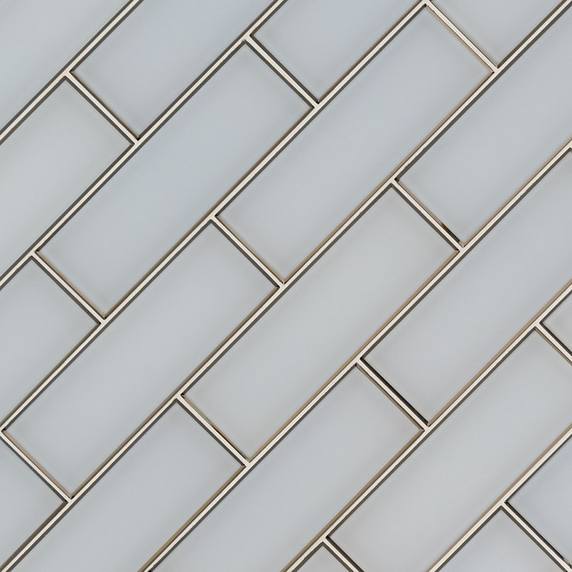 Ice Bevel Glass Tile 4x12 thumbnail 2