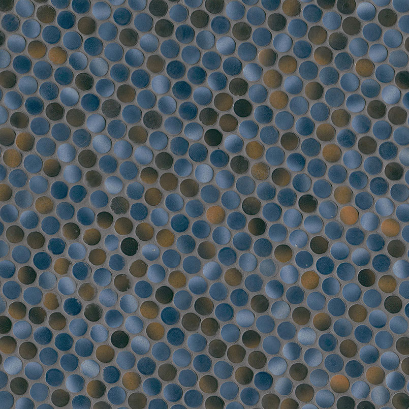 Penny Round Azul Glossy Tile thumbnail 4