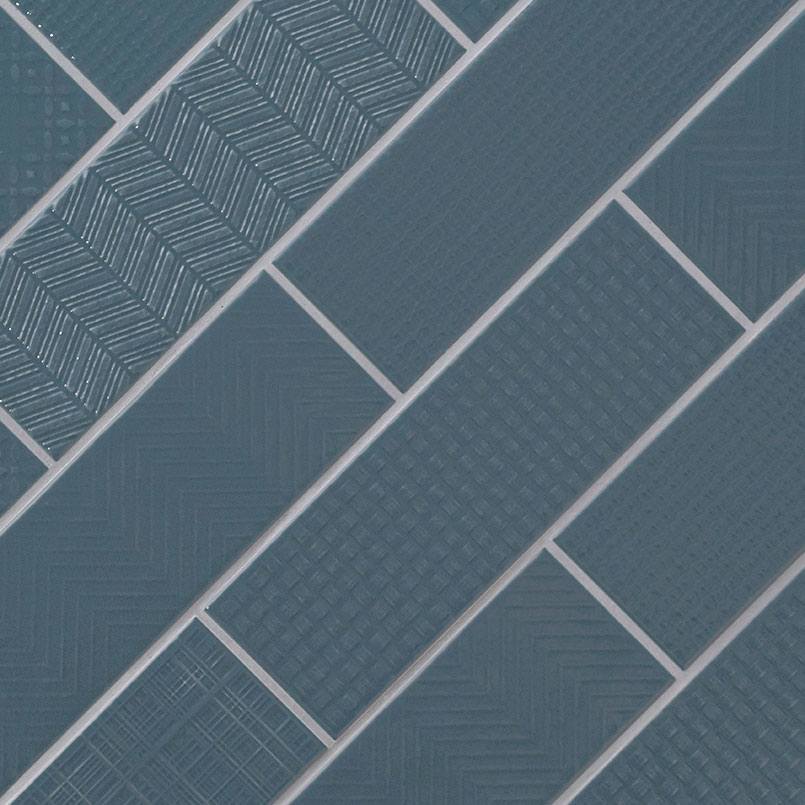 Urbano Navy 3d Mix Tile thumbnail 2