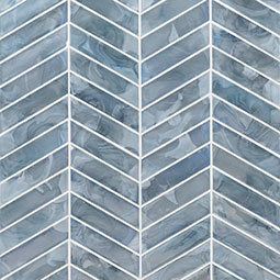 Blue Shimmer Chevron Pattern Tile thumbnail 4