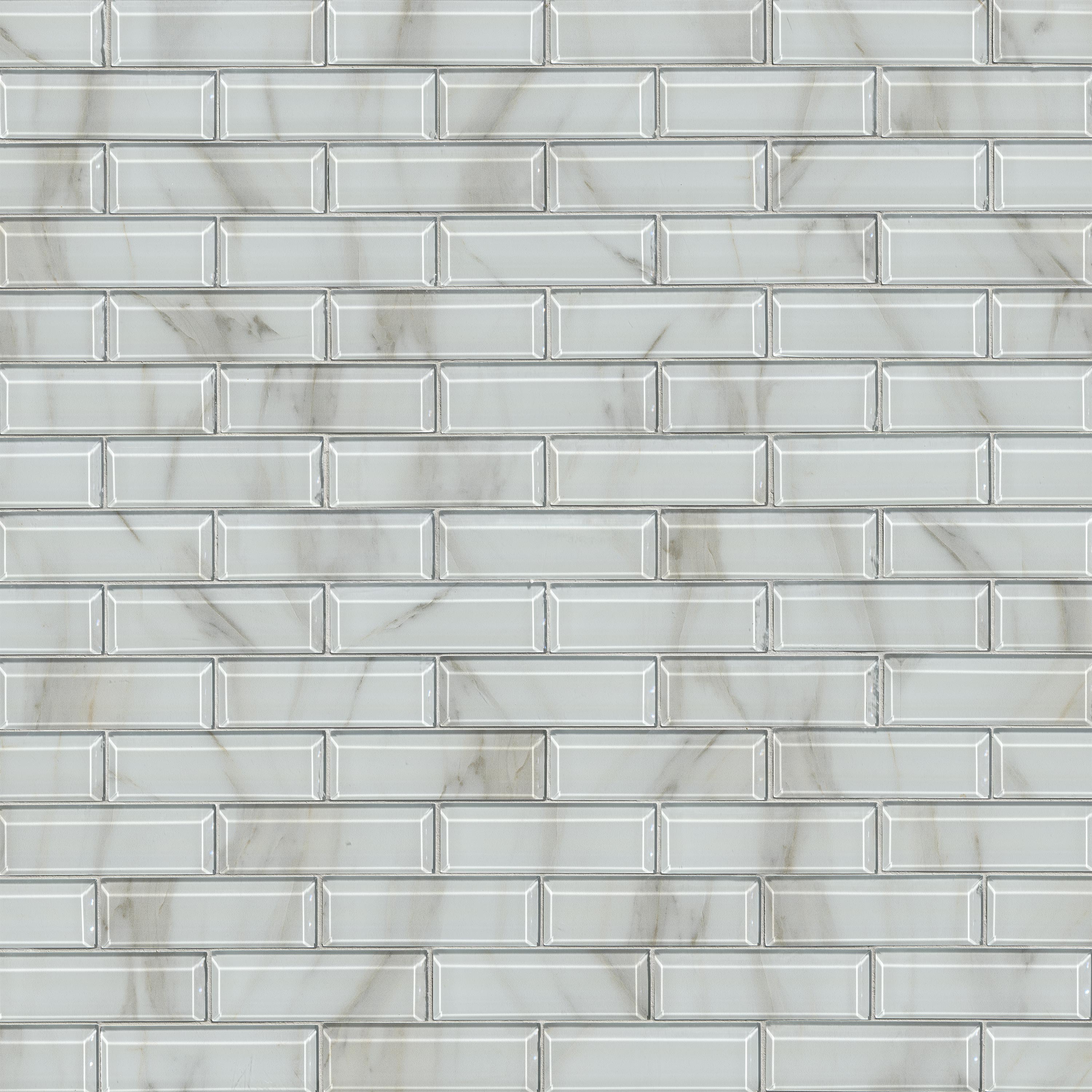 Ivory Amber Beveled Subway Tile thumbnail 4