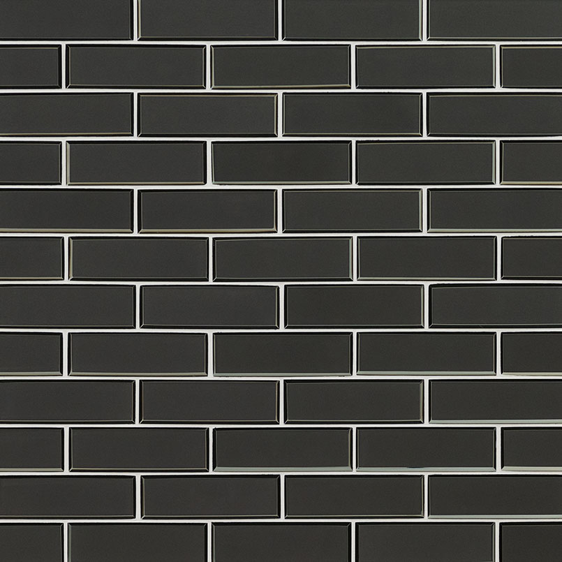 Metallic Gray Bevel Subway Tile thumbnail 5