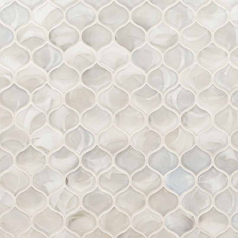 Pearla Arabesque Glass Mosaic Tile thumbnail 3