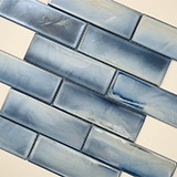 Blue Shimmer Glass Subway Tile thumbnail 5
