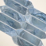 Blue Shimmer Picket Glass Tile thumbnail 4