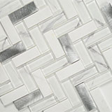 Bytle Bianco Herringbone Tile thumbnail 3