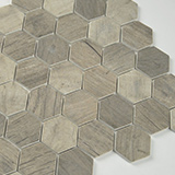 Driftwood Hexagon Mosaic Tile thumbnail 5