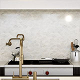 Pearla Arabesque Glass Mosaic Tile thumbnail 5