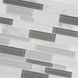 Positano Interlocking Stone & Glass Tile thumbnail 3