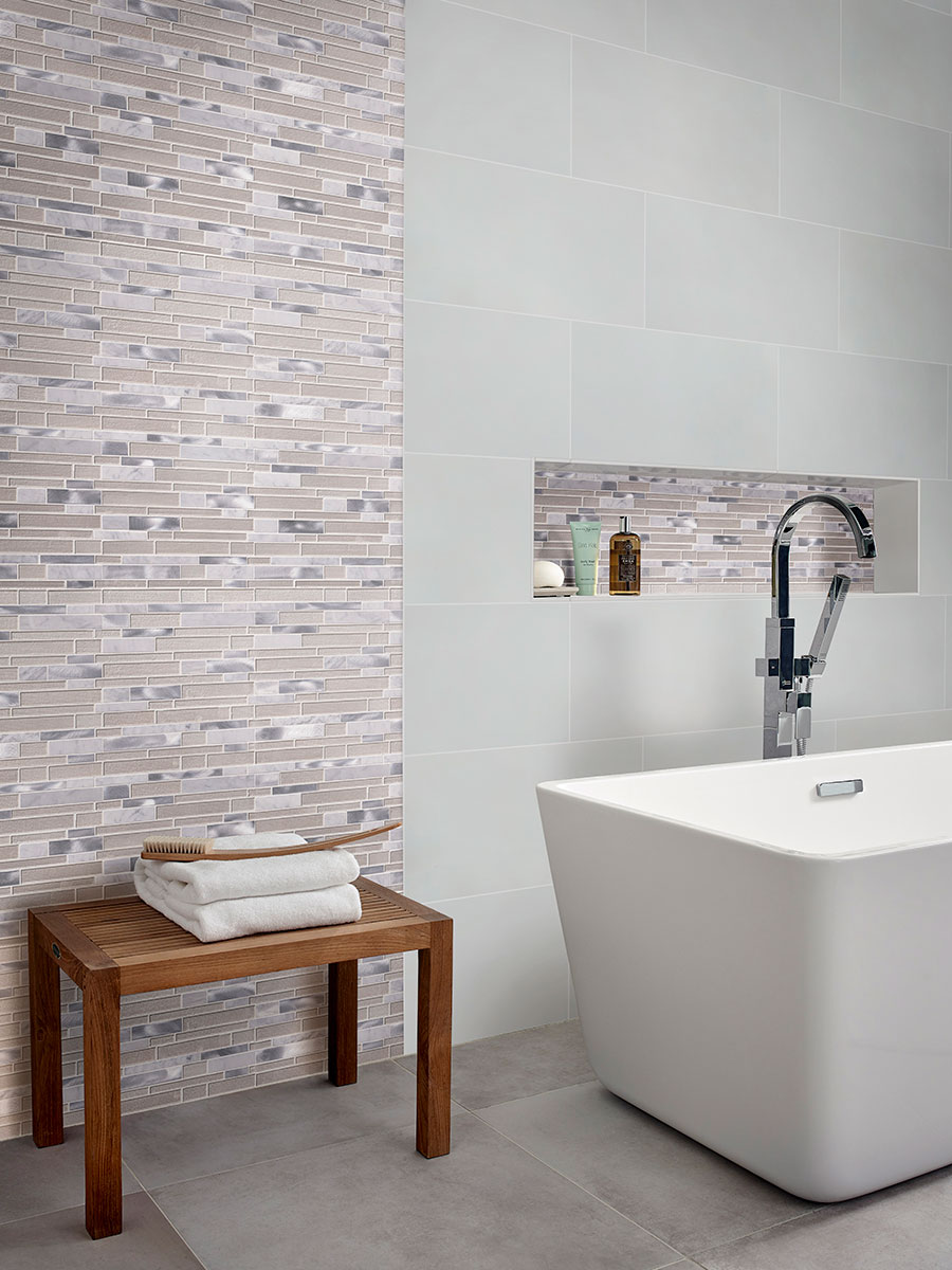 Adella White Ceramic Tile thumbnail 3