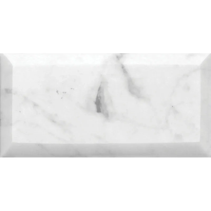 CARRARA 3X6 BEVELED AND POLISHED