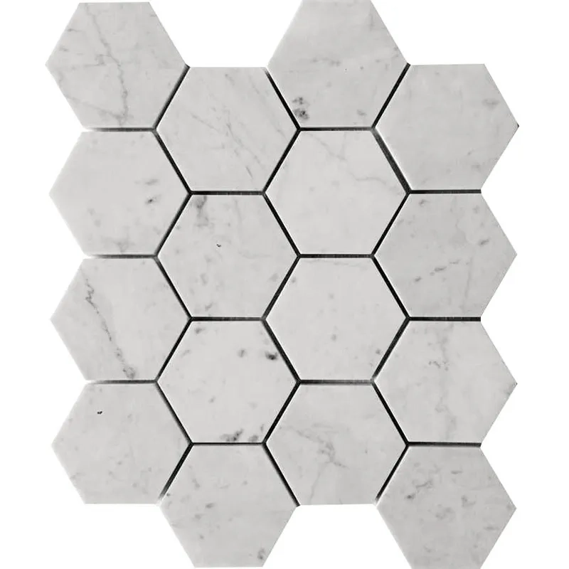 CARRARRA HEX 3X3 Honed