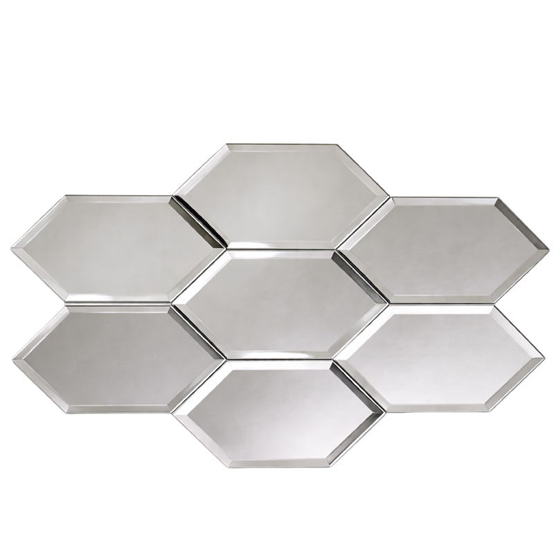 4×8 Beveled Clear Mirror Glass Tile thumbnail 5