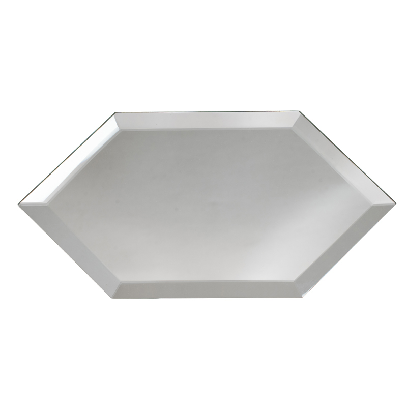 4×8 Beveled Clear Mirror Glass Tile