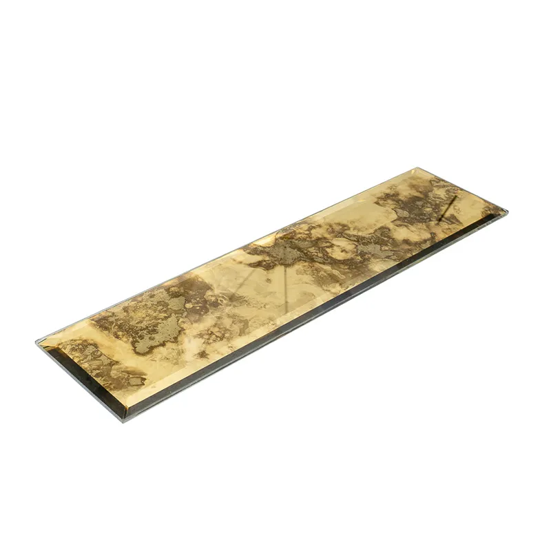 3×12 Beveled Gold Mirror Glass Subway Tile thumbnail 5