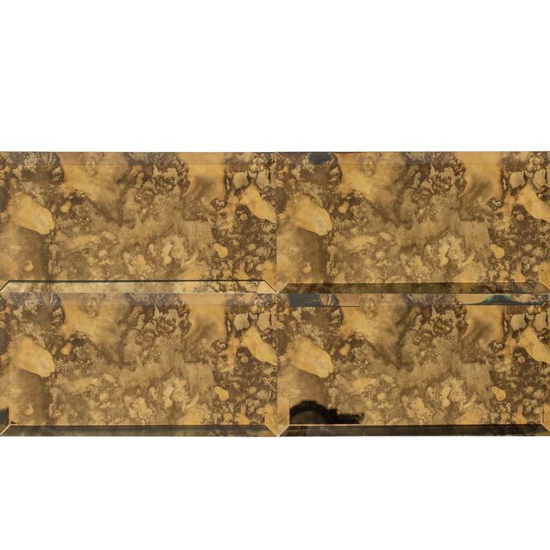 3×6 Beveled Gold Mirror Glass Subway Tile thumbnail 4