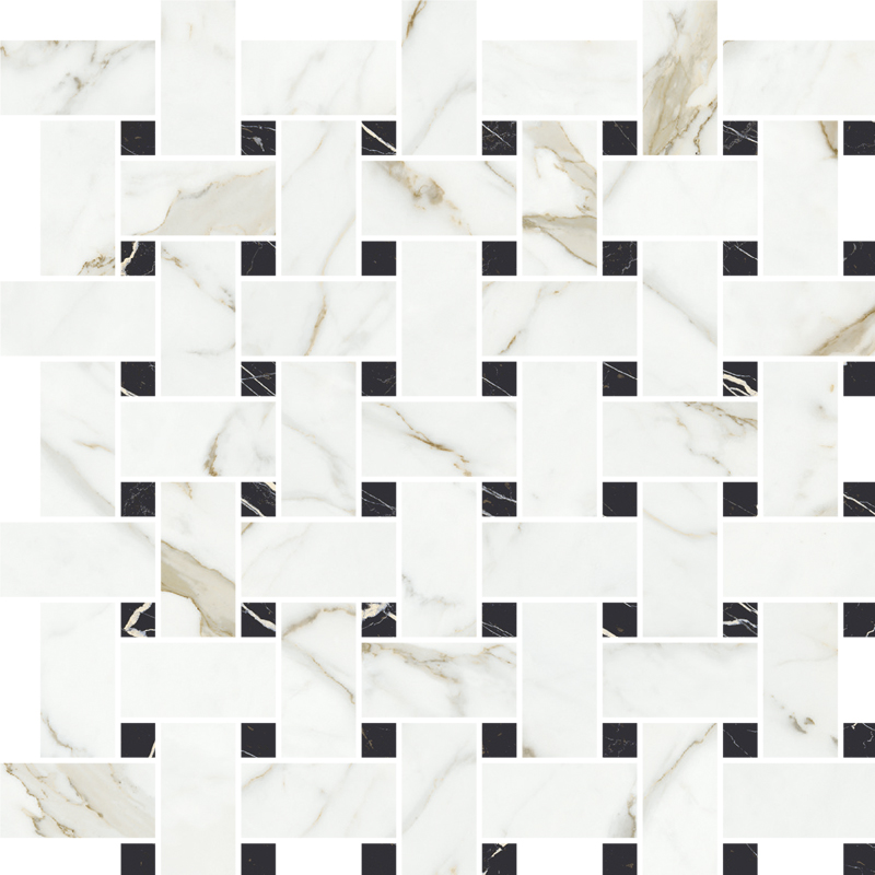 Velanza Oro Basket Weave Mosaic
