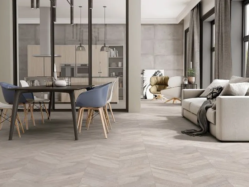 ZEN CHEVRON GREY 24X48 thumbnail 2