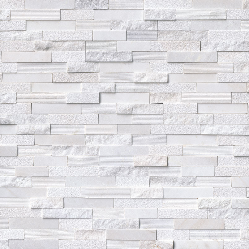 Arctic White Multi Finish Stacked Stone - Image 1